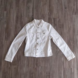 Adriano Goldschmied White Denim Jacket Size L